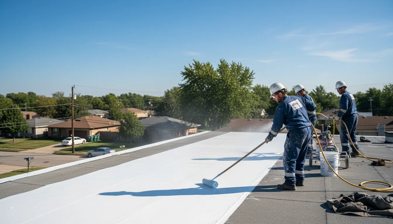 Commercial roof coating in Gainesville, GA near me